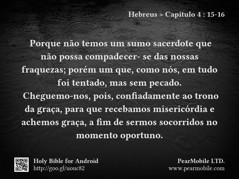 Hebreus, Capítulo 4:15-16